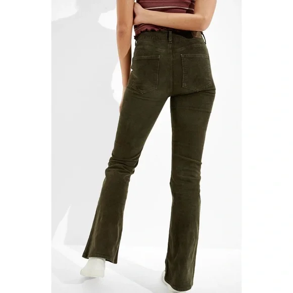 American Eagle Corduroy Super High Rise Flare Pants - Picture 2 of 15